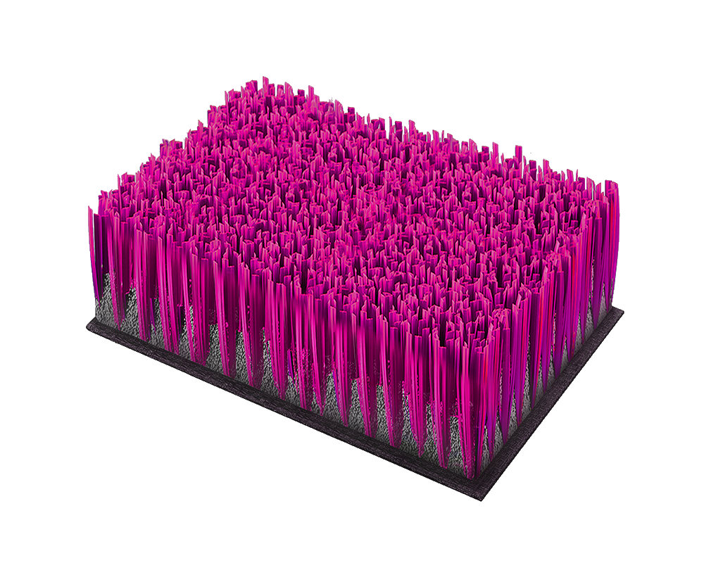 Muestra de césped Monofilamento color rosa