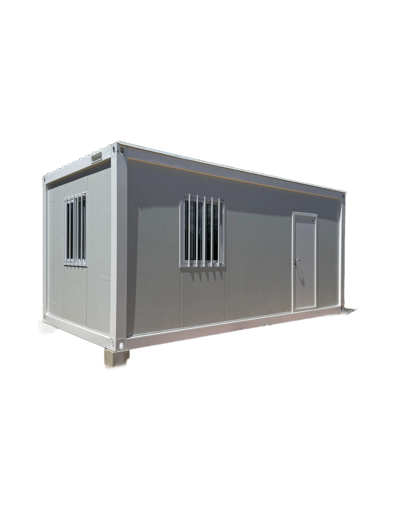 Modelo 18m2 casa modular instalada junto a vivienda